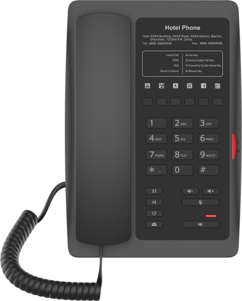Fanvil H3W-Black Hospitality SIP Telefon
